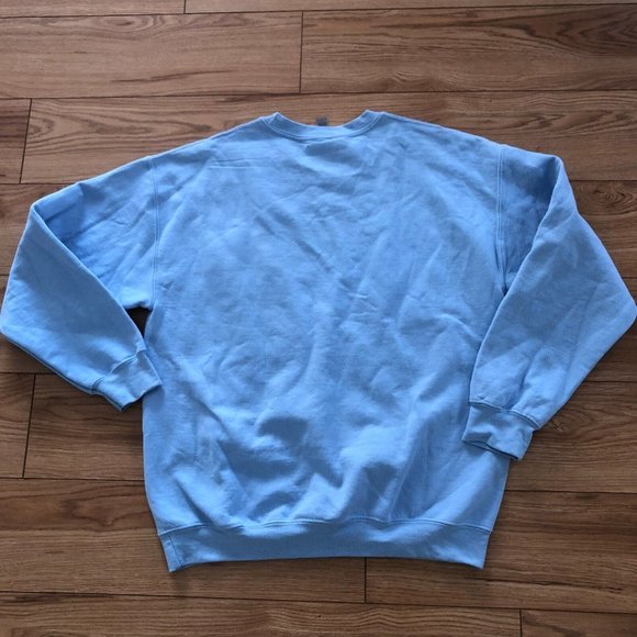 Ouija Oversized Sweatshirt Women's L Blue Pull Over LS Hello From Other Side - Picture 4 of 4